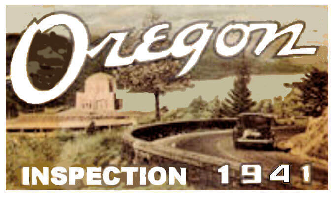 (image for) 1941 Oregon Inspection sticker